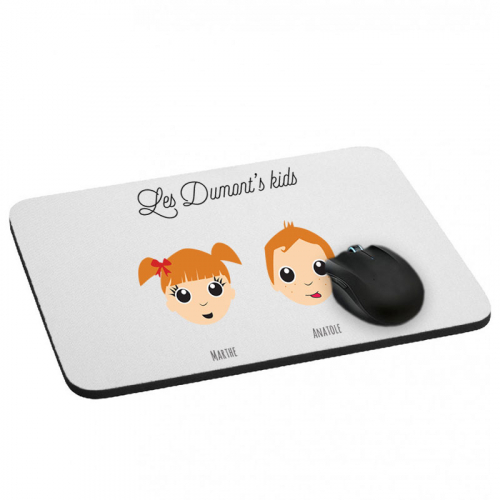 Tapis de souris Famille Heureuse