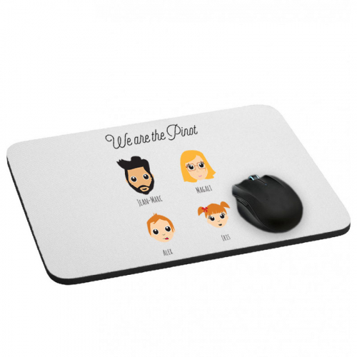 Tapis de souris Famille Heureuse