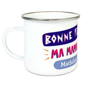 Tasse émaillée spécial fête des mères