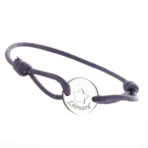 Bracelet toile enfant grav