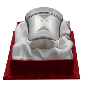 Coquetier vas perle en mtal argent