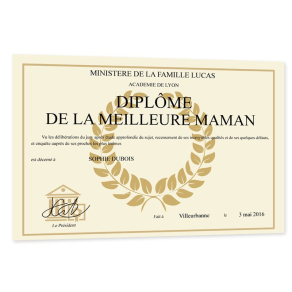 Diplme original et personnalis
