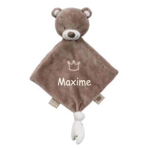 Mini doudou petit ours personnalis