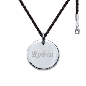 Pendentif rond grav
