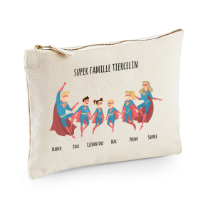 Grande trousse personnalise super famille