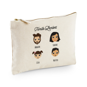 Grande trousse personnalise Famille Heureuse