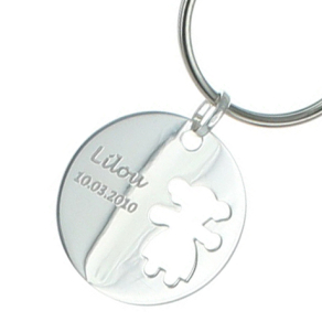 Porte-cls chrubin ajour fille