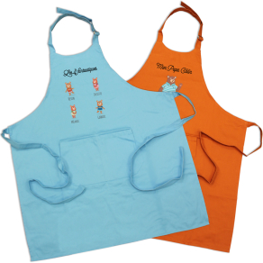 Tablier Ours personnalis coton