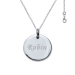 Pendentif rond gravé