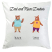 Coussin personnalisé oursons