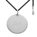 Pendentif rond personnalisé