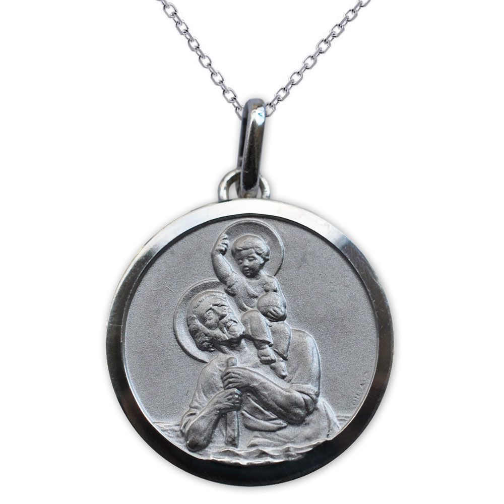 Médaille Saint Christophe en Argent