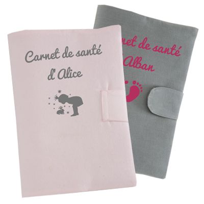 Protège Carnet De Santé Personnalisé Bébé - Motif Lion Jungle - Cadeau Naissance Original - Fabriqué En France
