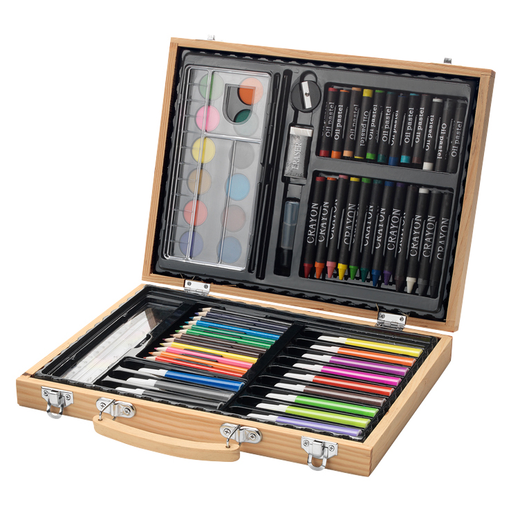 130 Sets de Dessin ODWALK, Malette de Coloriage Enfants Aquarelle Crayon Kit  - rose - Crayon de couleur à la Fnac