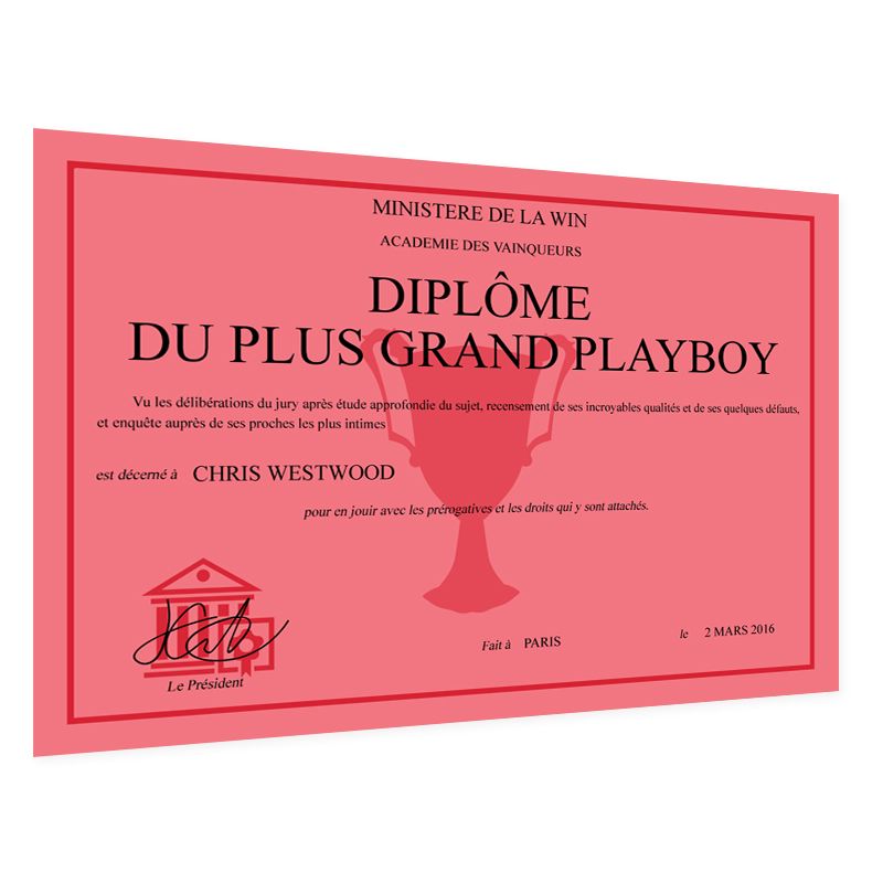 Affiche Diplôme personnalisé