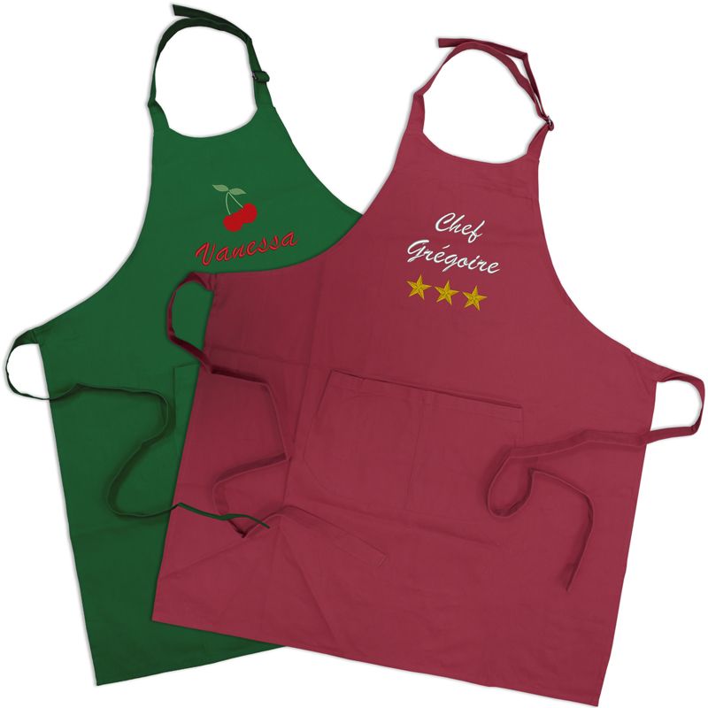 Tablier de cuisine top à broder